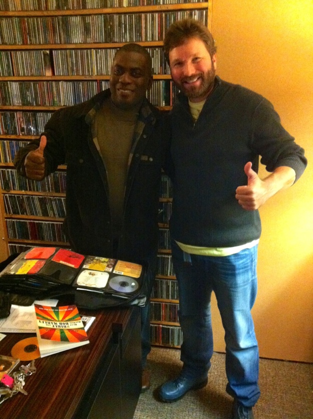 The author with Icon, host of "In the Domain" on WPKN Bridgeport, CT.